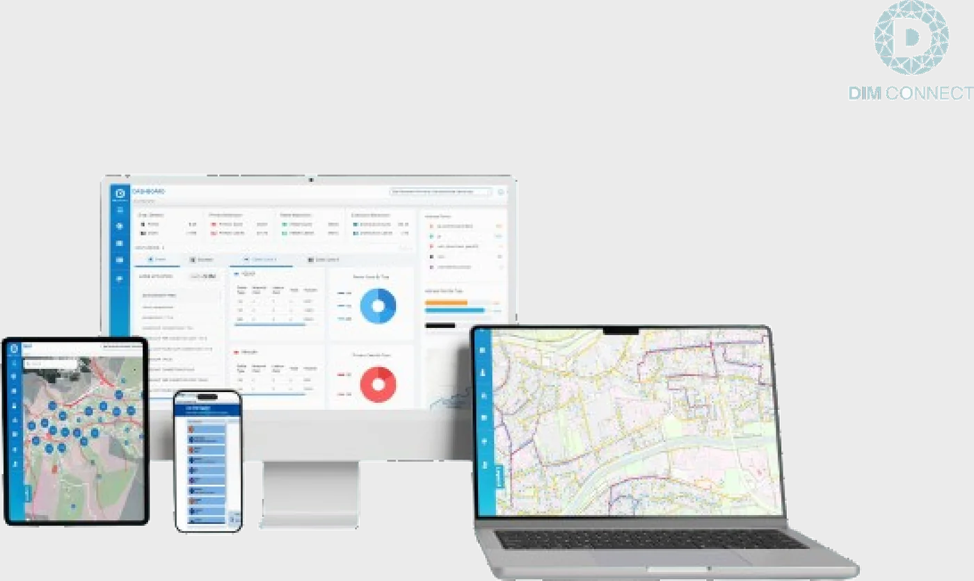 DIM Connect on desktop, tablet, and phone